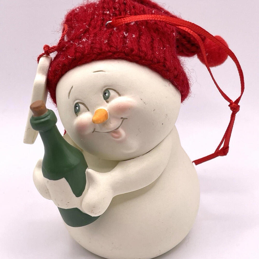 Department 56 Snowpinions LOVE THE WINE YOU ARE‎ WITH Christmas Ornament